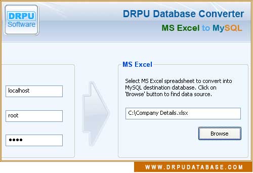 Excel to MySQL Converter Software 4.0.1.6 screenshot