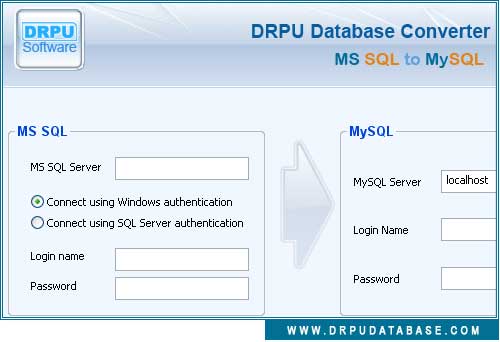 Screenshot of MSSQL to MySQL Database Conversion 2.0.1.5