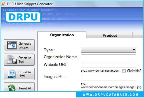Microdata Generator screenshot
