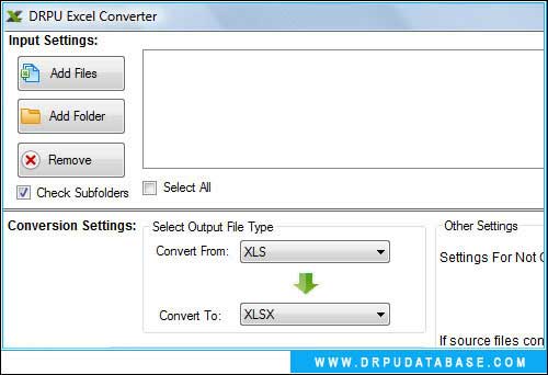 Windows 7 Excel Converter Software 2.0.1.5 full