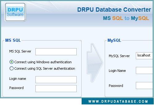 DRPU Conversion Software - MSSQL to MySQL
