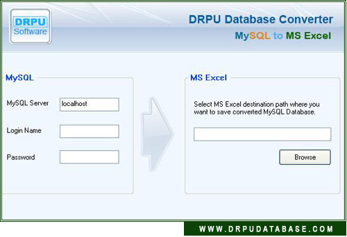 DRPU Conversion Software - MySQL to MS Excel