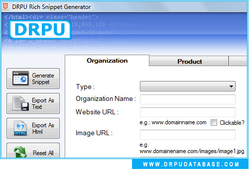 DRPU Rich Snippet Generator