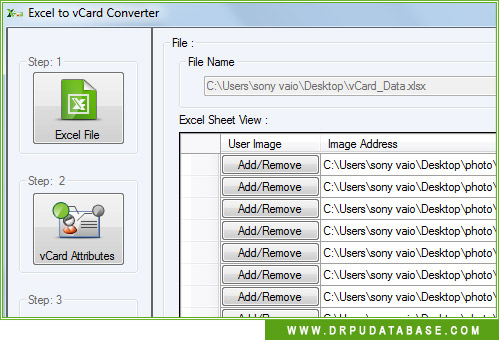 DRPU Conversion Software - Excel to vCard