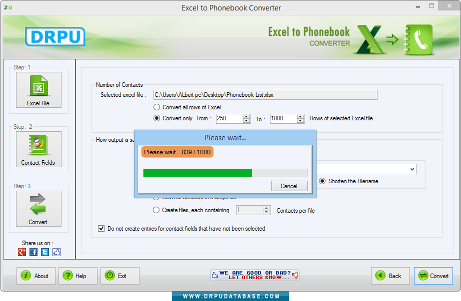 Current status of conversion process