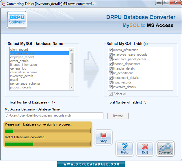 Conversion process is going on